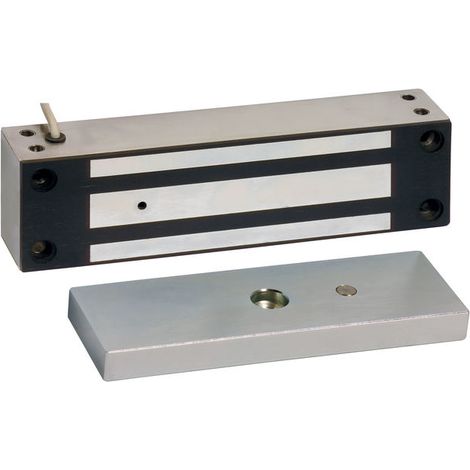 Sewosy – Ventouse électromagnétique acier inoxydable 370 daN – Pour milieux salins – Contact d'état verrouillé/déverrouillé – EXT400CTC