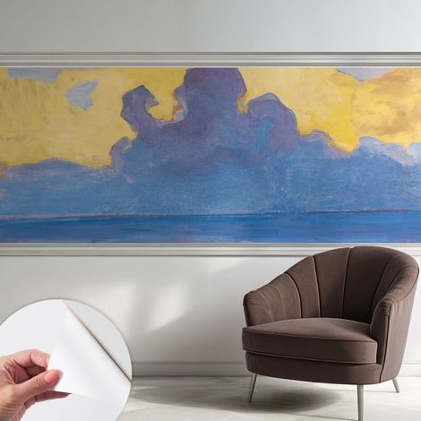 Papier peint autocollant avec imprimé décoratif pour salon et chambre à coucher Installation facile Paysage de nuages 250x104 cm (1/5)