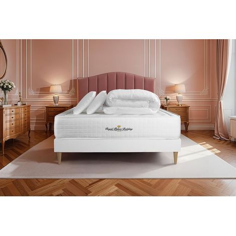 Pack Colchón blanco espuma viscoelástica 140 x 190