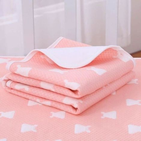 Matelas à langer antidérapant pour bébé Couche-culotte en coton à quatre couches Imperméable et lavable 100x150cm 20 La UMD MUSICAL (1/3)