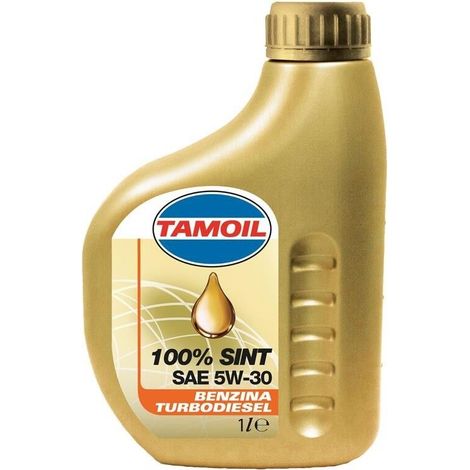OLIO 4T SINTETICO 5W30 100% SINT TAMOIL - LT 1 SAE 5W30 - 12 pezzi