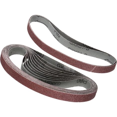 12pcs Ponçage Courroies 13mm x 455mm 80 Grain (1/5)