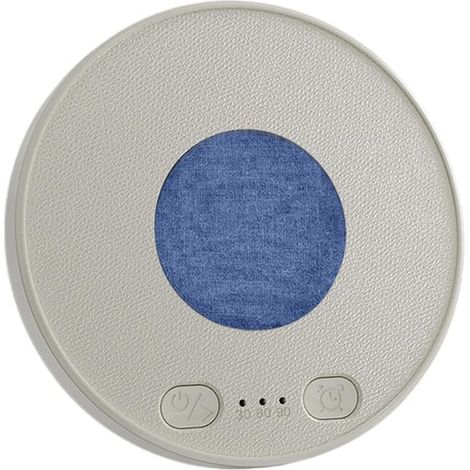 Oreiller avec enceinte intégrée - Boîte à musique rechargeable - Enceinte de sommeil avec minuterie - Pour les personnes dormant sur le côté et les adultes - Relaxation, méditation et repos - Bleu (1/5)