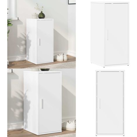 Schuhschrank Weiß 32x35x70 cm Holzwerkstoff - Schuhschrank - Holzwerkstoff - Weißer Schuhschrank - Schuhorganisation - Garderobe - Home & Living