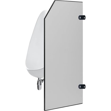Paroi de séparation d'urinoir 90 x 40 cm, séparateur d'urinoir pour homme, brise-vue, toilettes, cloison de séparation pour écoles, centres commerciaux, jardins d'enfants, lieux publics (1/5)