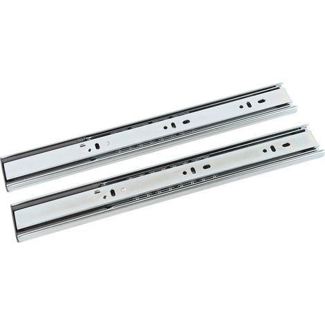 Glissières de tiroir latérales de 14 pouces, silencieuses et fluides, à double ressort, en acier laminé à froid, pour la maison (1/5)