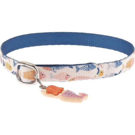 Collare regolabile per gatti linea Motif modello Pinna con charm (1/2)