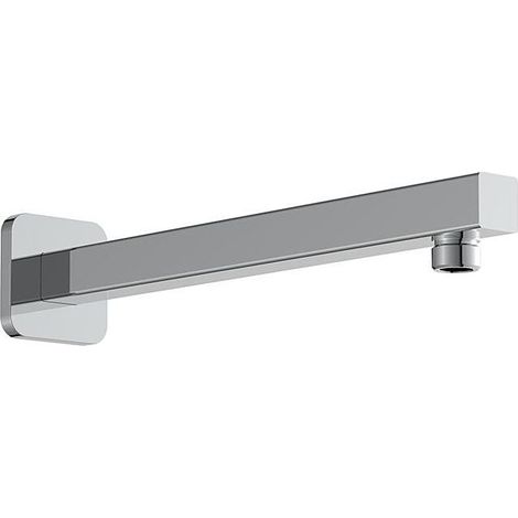 Bras de douche mural AqvaZone AqvaShower 035554550 cube, 400 mm, filetage mâle 1/2 pouce x filetage mâle 1/2 pouce, chromé
