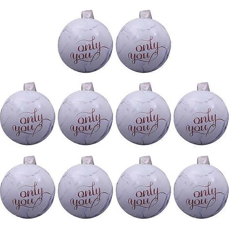 Boules métalliques vides en fer avec couvercle, boîtes rondes pour bonbons, cadeaux, artisanat – taille L. (1/4)