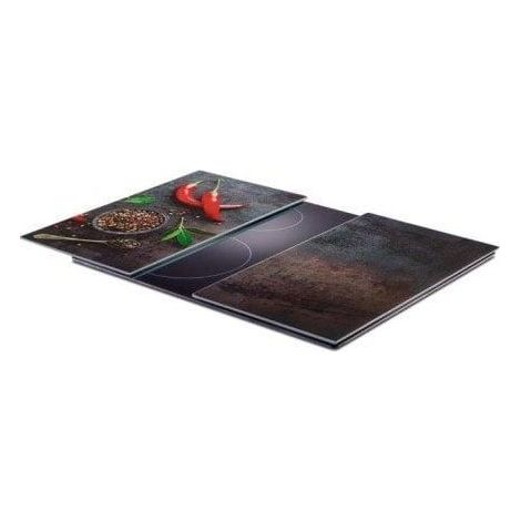 Zeller Tabla de cortar de vidrio multicolor 52 x 30 cm