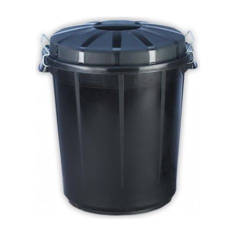 Barreño de plastico Cubo Basura Comunidad 50 litros negro