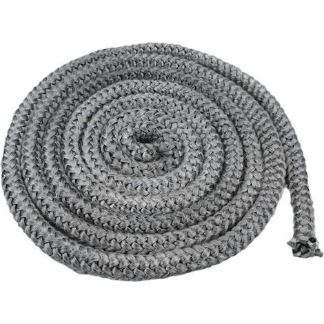 2 Pièces 10mm x 2,5m joint cheminée,joint poele a bois,joint insert cheminée,Fibre de Verre, pour cheminée, Poêle (1/5)