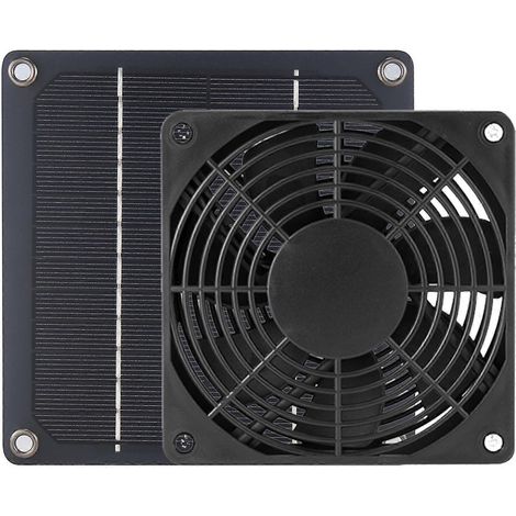 Ventilateur solaire d'extérieur 12 V, mini-ventilateur d'extraction pour toit ou grenier (1/5)