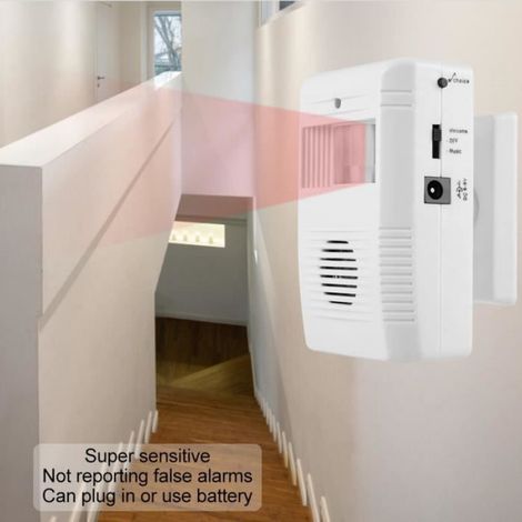 ZER-7329027221520-Capteur de bienvenue Sonnette, alarme de détecteur de mouvement sans fil pour le magasin pour les outillage pack (1/4)