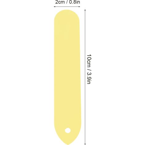 PVC-Gartenetiketten – Pflanzenstecker und -halter (Gelb) – 100er-Packung – Langlebig, wasserfest und leicht zu beschriften (1/5)