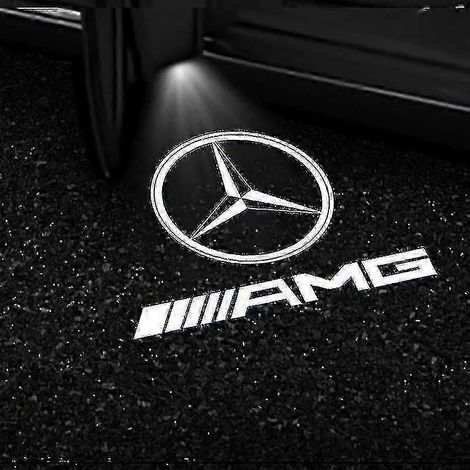 2 projecteurs de logo LED pour portières de voiture Mercedes-Benz GLS/GLC/GLB/GLA/A/B/C/E (1/5)