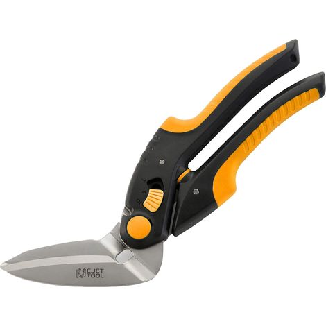 10 Inch Heavy Duty Scissors, Carpet Cutter, Industrial Scissors, Multipurpose Scissors for Carpet, Cardboard, Leather, Pruning, Gardening, Soft Handle Stainless Steel (Orange) (1/5)