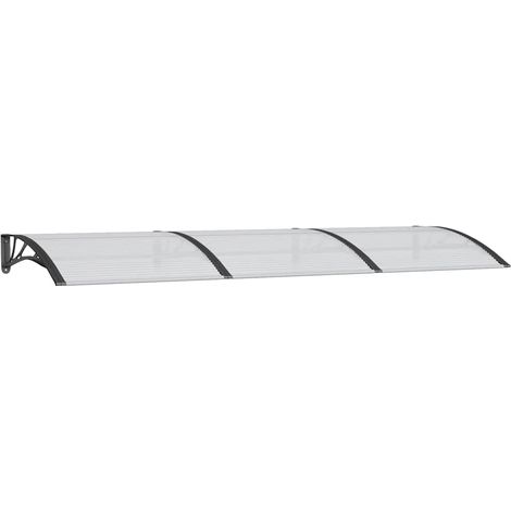 vidaXL Door Canopy Black 300x100 cm Polycarbonate