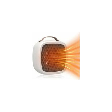 Chauffage Soufflant Portable, d'Hiver Mini Radiateur Soufflant Électrique Céramique Adapté à la Chambre de au Bureau, au Salon Chauffage Soufflant Silencieux Basse Consommation (blanche)