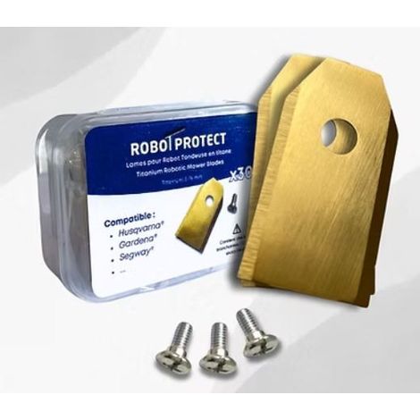 30 Lames robot tondeuse en Titane - compatibles Husqvarna Gardena Segway (1/2)