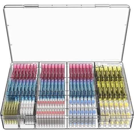 210 pièces cosse électrique soudure thermorétractable Tube électrique borne en cuivre, point de soudure fil câble connecteur thermorétractable soudure (1/4)
