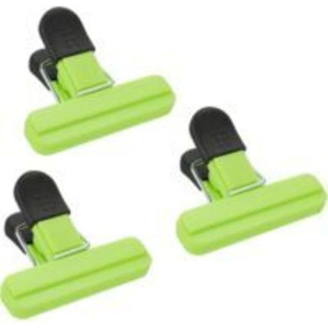 Pince Sachet Alimentaire, 3 Pièces Alimentaire D'étanchéité Clips en Plastique Clip Fermeture Sac pour Emballage Cuisine Bonbons Snack