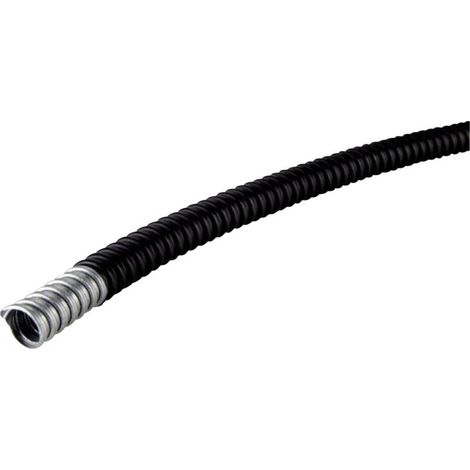 Gaine de protection métallique flexible 10m – PVC noir – Diamètre extérieur 14mm – Résistante aux acides et huiles – Lapp (1/2)
