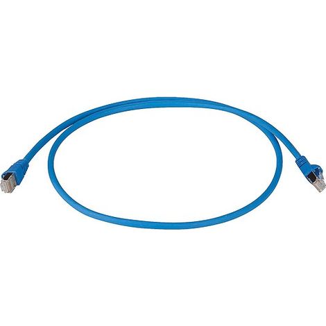 Patchkabel Cat.6A MP8 FS 500 LSZH - 0,5 m, blau