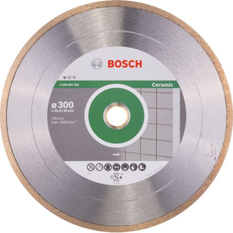 Bosch - Meule de tronçonnage diamantée pour carrelage de sol et mural 300x30/25,4 mm 2608602540
