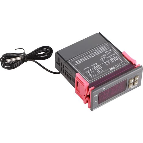 Contrôleur de température numérique, mini-micro-ordinateur, thermostat électronique, machine à éclore les fruits de mer pour aquarium, 110-220 V (1/5)