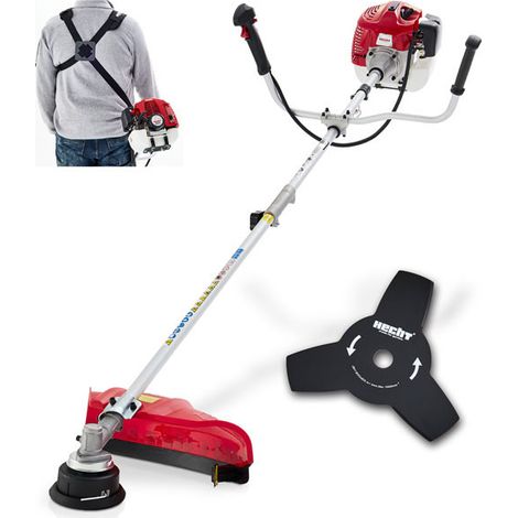 Hecht 152 BTS Débroussailleuse Coupe bordures essence 2temps à 3 dents de haute qualité largeur de coupe 430mm