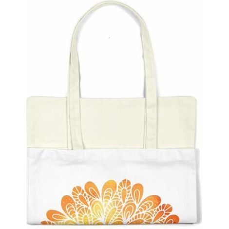 Sac Tote - Coton - 34 x 40 cm - Poignée 30 cm - Réutilisable - 1 Pièce (1/4)