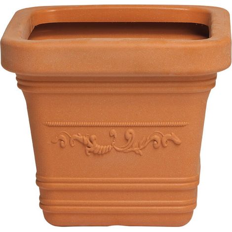 Vaso in Plastica 40x40x35 cm Festonato Bauer Prestige