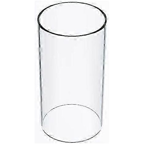 Grande lanterne ouragan en verre transparent 12 cm x 30 cm - 12 cm de large x 30 cm de haut (1/3)