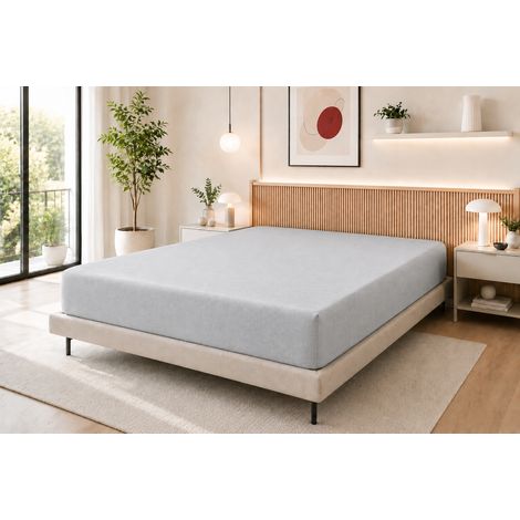 Drap Housse 160 x 200 cm Nuage – 100% Coton 57 Fils/cm²- Bonnet 30 cm