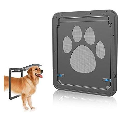 Chatière pour Chien Chat chatière à Puce Porte pour Chiens Grands Chatière pour Porte moustiquaire Verrouillage à 4 Positions (1/5)