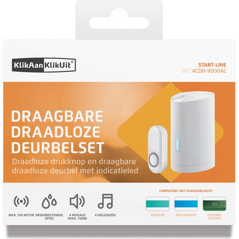 KlikAanKlikUit Kaku Deurbel En Dr.knop Acdb-9000 (1/4)