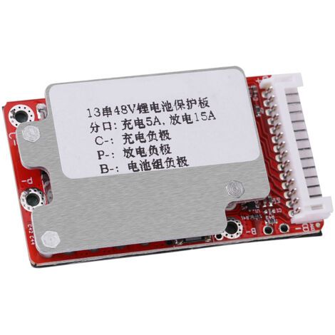 Carte de Protection de batterie Li ion Li polymère BMS pour Batteries 13S 48V/54.6V (1/5)
