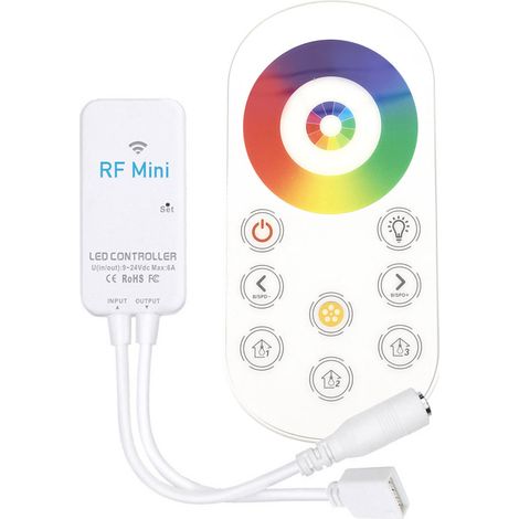 Controlador RF Mini tira LED RGBW + mando