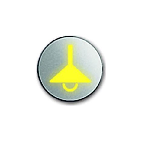 Etiquette Avec Symbole Eclairage Busch-Prion Acier Inox 2CKA006310A0093 ABB 586497