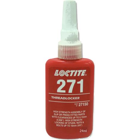 Loctite – Flacon freinfilet 24 ml – Résistance élevée – Temps de fixation 10 min sur acier – Fluorescent sous UV – Pour métaux et applications sensibles