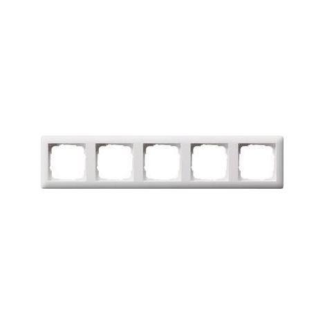 Gira Rahmen 5-fach reinweiß mit Kst für GEB-K Standard 55 021504 (1/5)