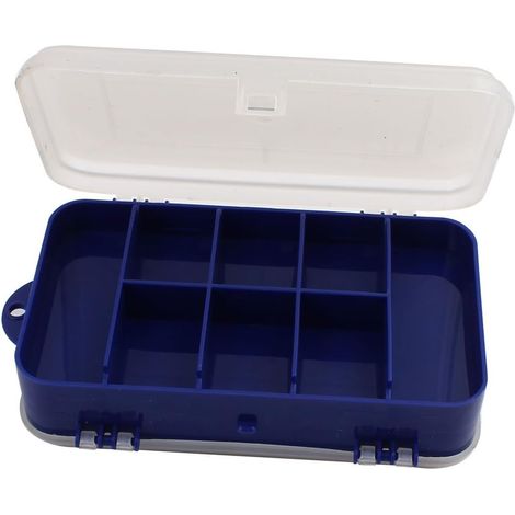Boîte rangement double d'art pour composants électroniques, bleue (9833aad60cca50f5c2b6cf47b649c56a)