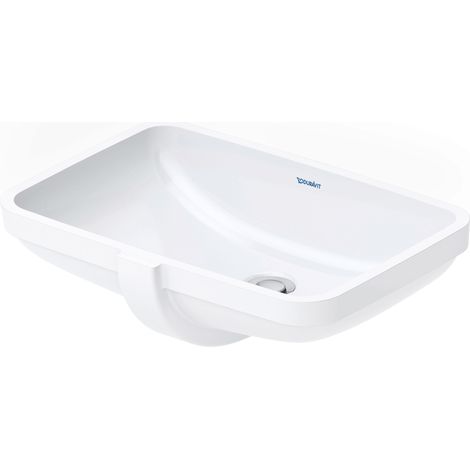 Duravit No.1 lavabo encastrado, sin agujero para grifo, con