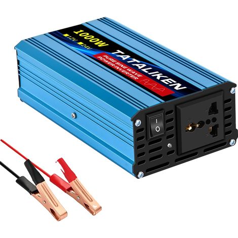 Onduleur à onde sinusoïdale pure, 12V à 220V, puissance nominale de 1500W, 12V1000W 220V (1/2)