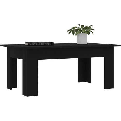 Table basse Table de salon - Table Café Noir 100 x 60 x 42 cm Aggloméré (1/5)