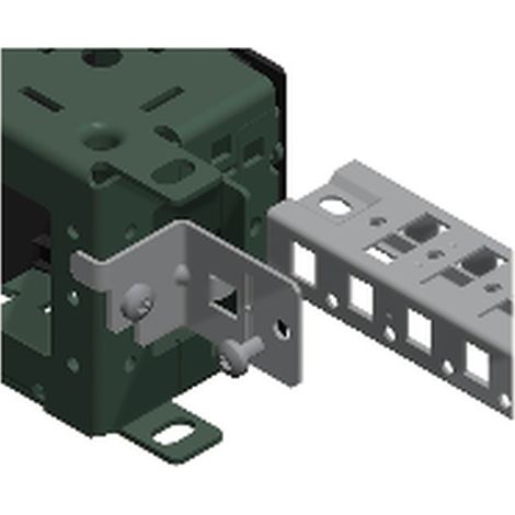 SPACIAL höhenverstellbare Montagehalterung 25 mm, verzinkter Stahl