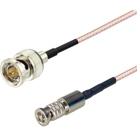 SDI-Kabel mit BNC-Stecker / Mini-BNC-Stecker, 75 Ohm, 1 m