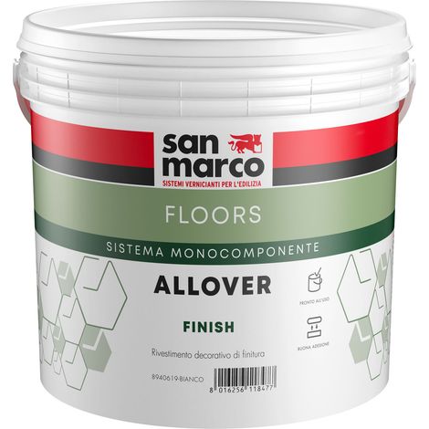 Allover finish rivestimento decorativo per pavimenti e pareti kg 1