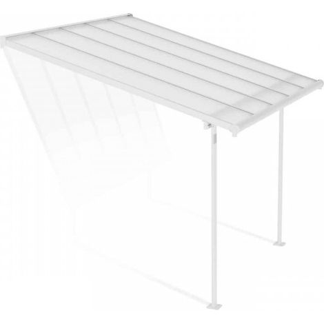 Patio Cover Sierra 3 x 3.05 Clear - Polycarbonate - L314 x W299 x H305 cm - White